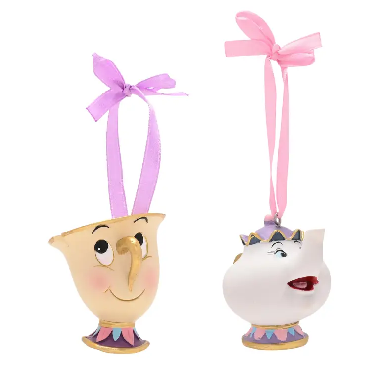 Widdop - DISNEY - Chip & Mrs Potts - Set of 2 Hanging Decoration
