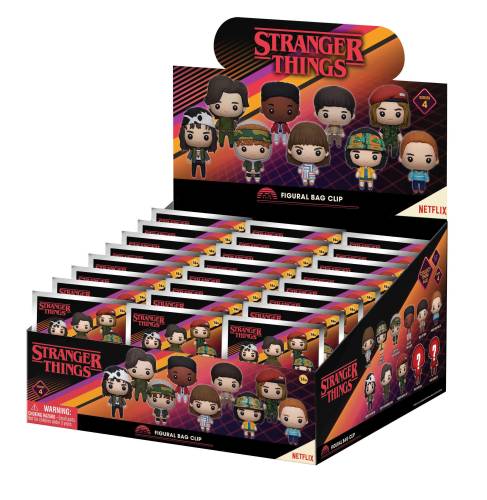 Monogram - STRANGER THINGS - Series 4 - 3D Foam Bag Clip (Display 24 Pcs)