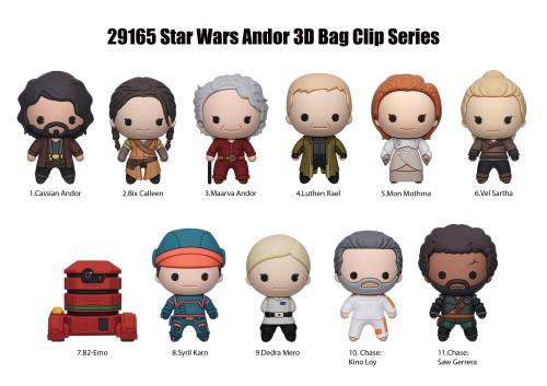 Monogram - STAR WARS - Andor - 3D Foam Bag Clip (Display 24 Pcs)