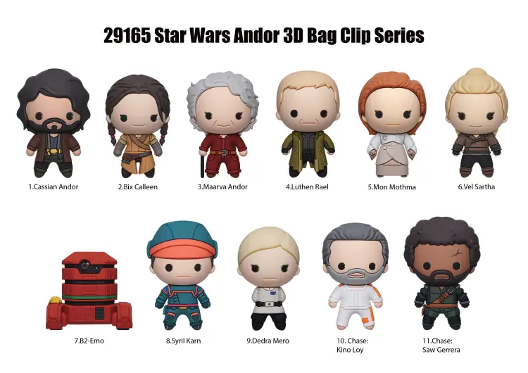 Monogram - STAR WARS - Andor - 3D Foam Bag Clip (Display 24 Pcs)