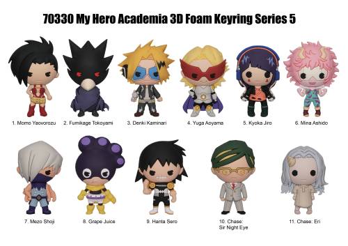 Monogram - MY HERO ACADEMIA - Series 5 - 3D Foam Bag Clip (Display 24 Pcs)