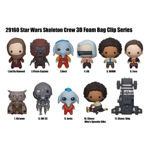 Monogram - STAR WARS - Skeleton Crew - 3D Foam Bag Clip (Display 24 Pcs)
