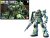 Bandai Model Kit - GUNDAM - HGUC 1/144 MS-06 Zaku II Mass Production - Model Kit