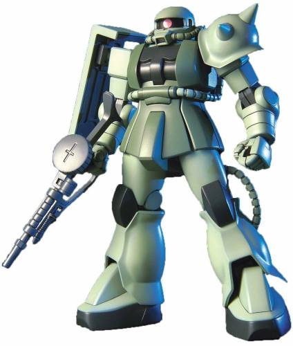 Bandai Model Kit - GUNDAM - HGUC 1/144 MS-06 Zaku II Mass Production - Model Kit