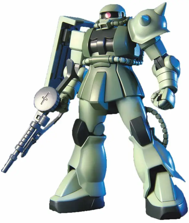 Bandai Model Kit - GUNDAM - HGUC 1/144 MS-06 Zaku II Mass Production - Model Kit
