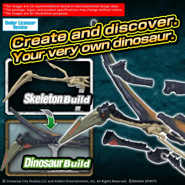 Bandai Model Kit - PLANNOSAURUS JURASSIC WORLD - Quetzalcoatlus - Model Kit