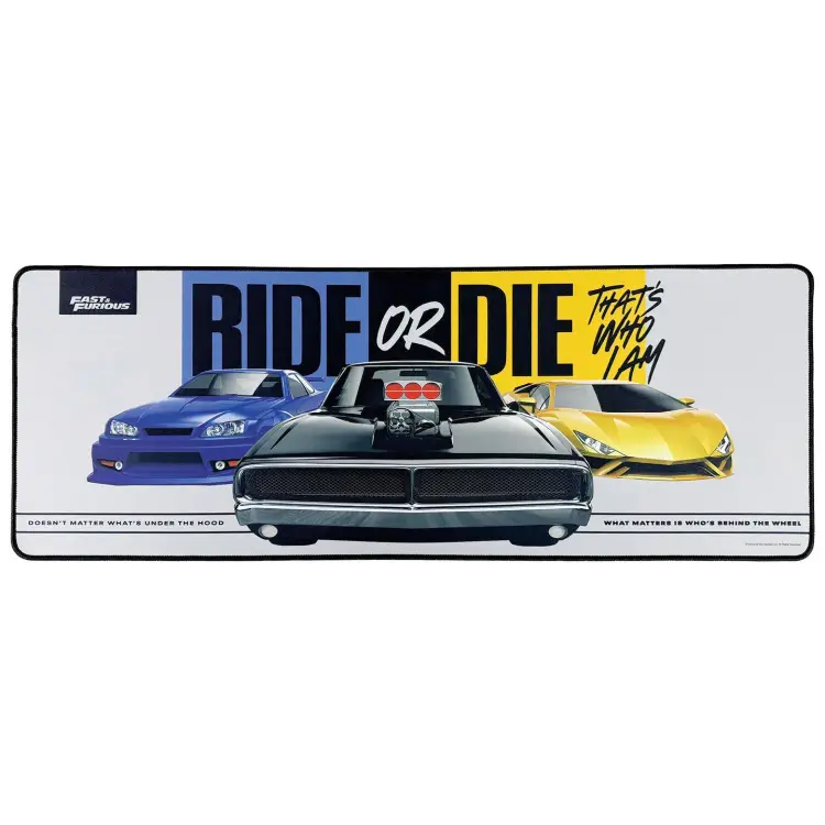 Fanattik - FAST & FURIOUS - Ride or Die - XL Desktop Mat + 1 Coaster