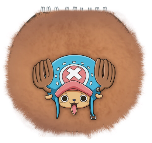 Pyramid - ONE PIECE - Chopper - Round Fuzzy Notebook