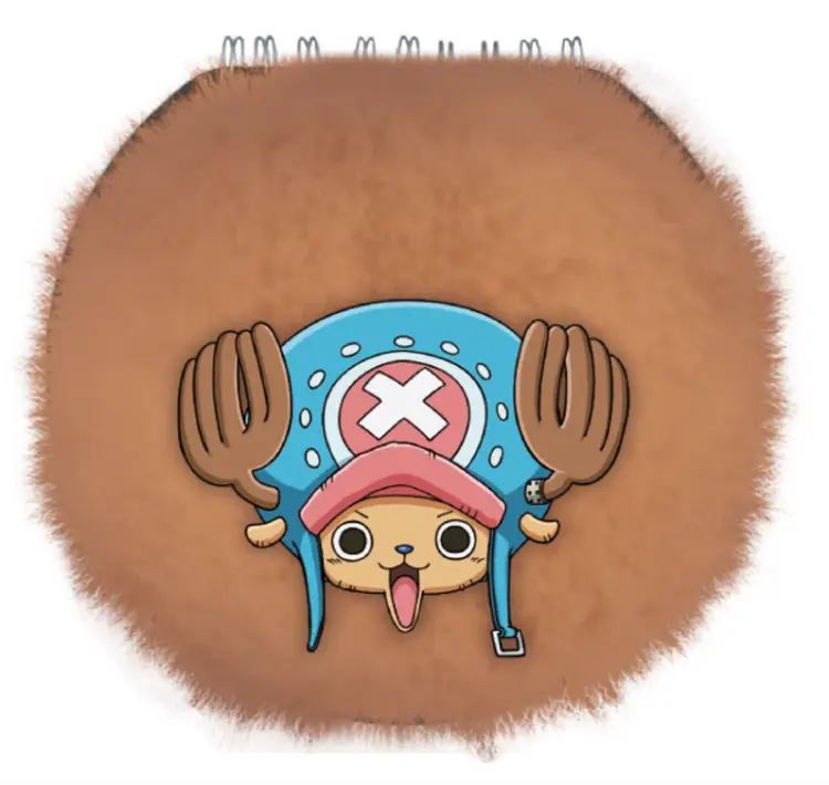 Pyramid - ONE PIECE - Chopper - Round Fuzzy Notebook