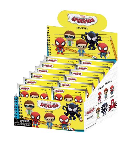 Monogram - SPIDER-MAN - Series 1 - 3D Foam Magnets in blind bags (Display 12 Pcs)