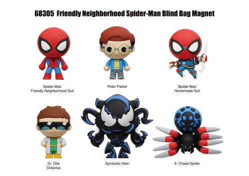 Monogram - SPIDER-MAN - Series 1 - 3D Foam Magnets in blind bags (Display 12 Pcs)