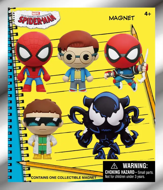 Monogram - SPIDER-MAN - Series 1 - 3D Foam Magnets in blind bags (Display 12 Pcs)
