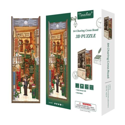 Tonecheer - BOOK NOOK KIT - DIY- 84 Charing Cross Road - 178pcs + LED Light