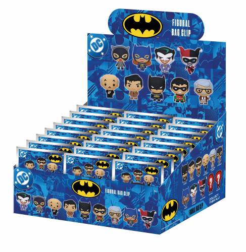 Monogram - BATMAN ANIMATED - Series 1 - 3D Foam Bag Clip (Display 24 Pcs)