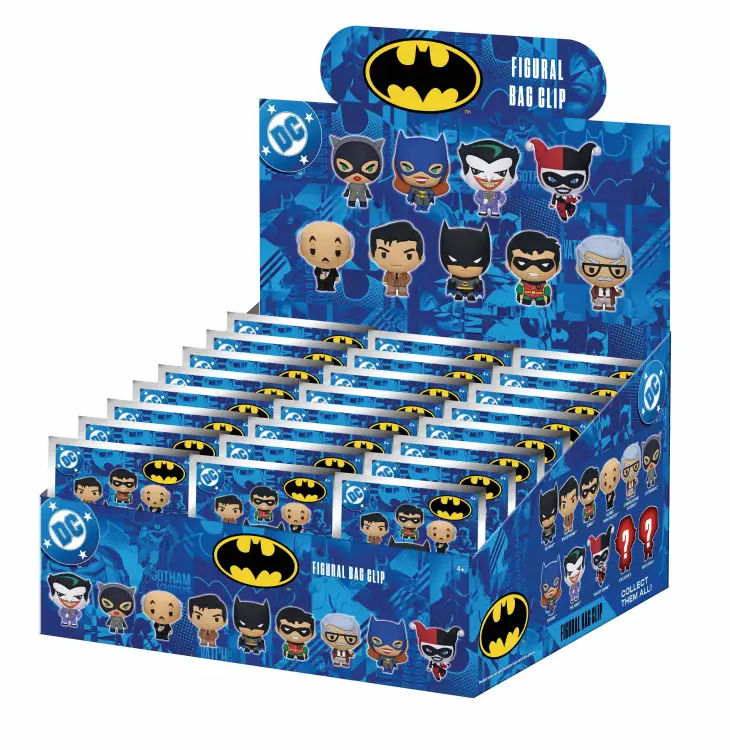 Monogram - BATMAN ANIMATED - Series 1 - 3D Foam Bag Clip (Display 24 Pcs)