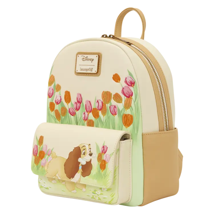 Loungefly - LADY AND THE TRAMP - Pastel Tulip - Mini Backpack LoungeFly