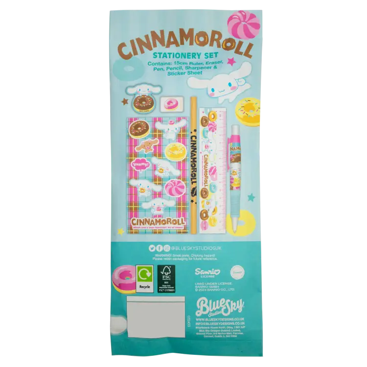 Blue Sky - CINNAMOROLL - Stationery Set 6pc