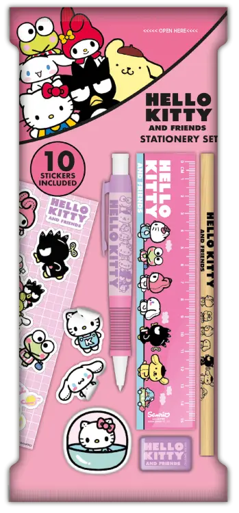 Blue Sky - HELLO KITTY  & Friends - Stationery Set 6pc