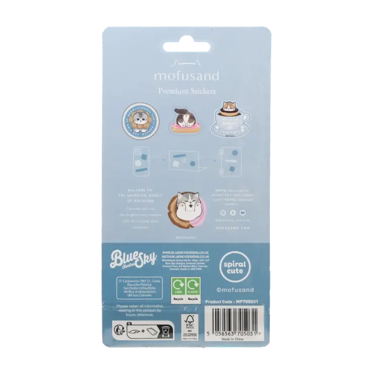 Blue Sky - MOFUSAND - Puffy Stickers