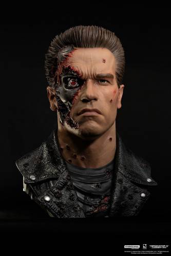 PureArts - TERMINATOR 2 - T-800 Model 101 Battle Damaged -Scale Art Mask 1/1 47cm
