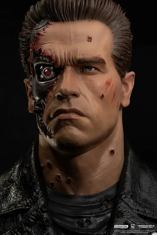 PureArts - TERMINATOR 2 - T-800 Model 101 Battle Damaged -Scale Art Mask 1/1 47cm