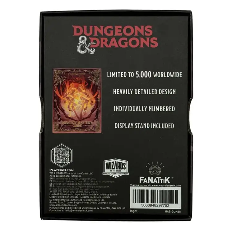 Fanattik - DUNGEONS & DRAGONS - Master Guide - Limited Edition Ingot