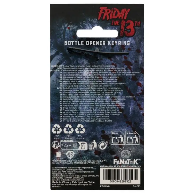 Fanattik - FRIDAY THE 13TH - Hockey Mask - Limited Edition Bottle Opener