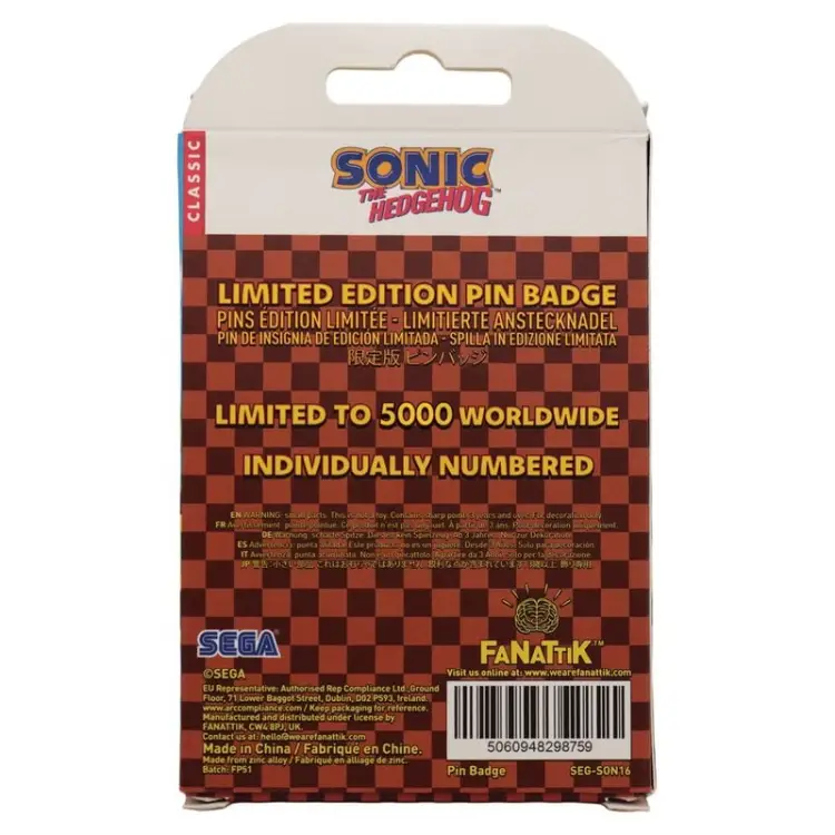 Fanattik - SONIC - Dr. Eggman "Egg Mobile" - Pin's Limited Edition
