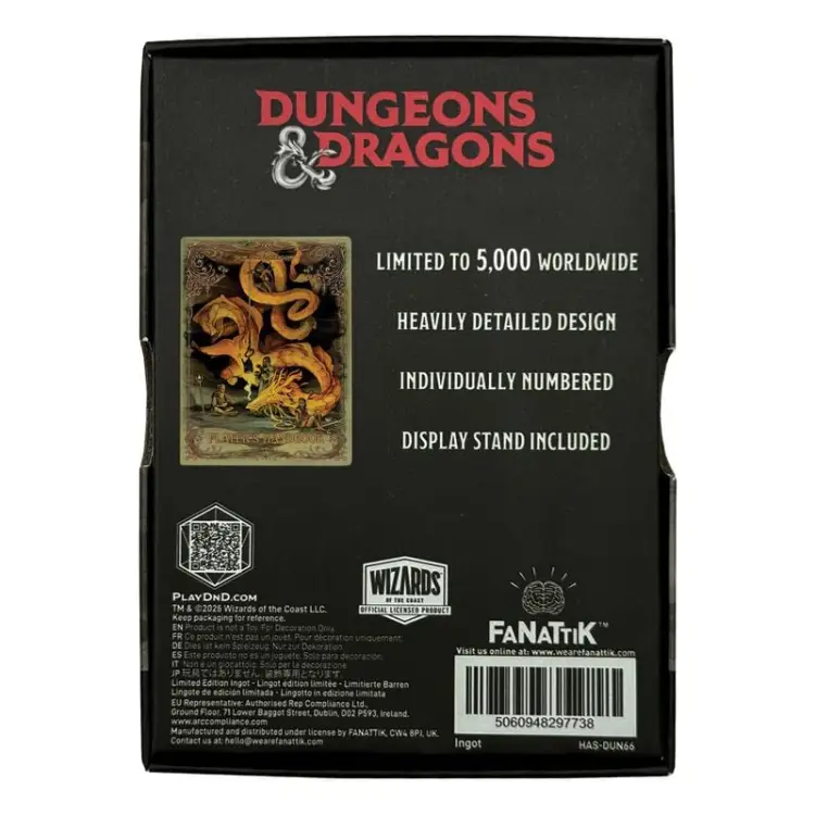 Fanattik - DUNGEONS & DRAGONS - Player's Handbook - Limited Edition Ingot