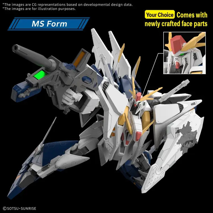 Bandai Model Kit - GUNDAM Hathaway Sorcery of Nymph Circe - 1/144 HG RX-105