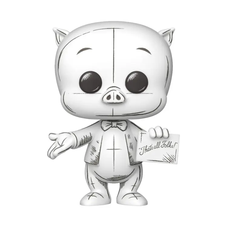 Funko - LOONEY TUNES - POP Animation N° 2012 - Porky Pig (Sketched Deco)