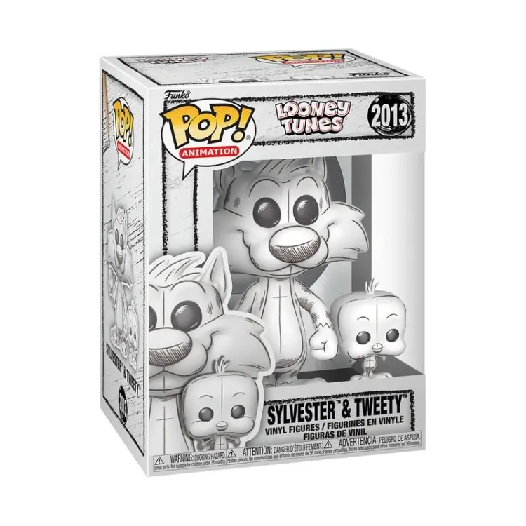 Funko - LOONEY TUNES - POP & Buddy N° 2013 -Sylvester & Tweety (Sketched Deco)