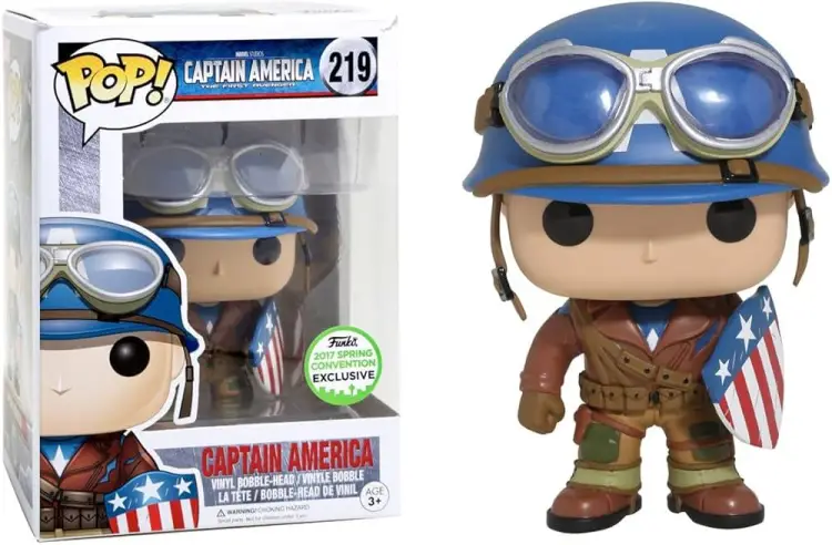 Funko POP! Captain America Movie - Captain America (World War 2) #219 Spring Convention Exclusive