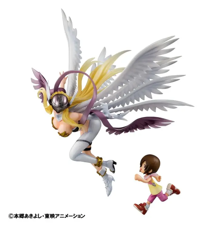 Megahouse - DIGIMON - Angewomon & Hikari Yagami - Statue G.E.M. 22cm