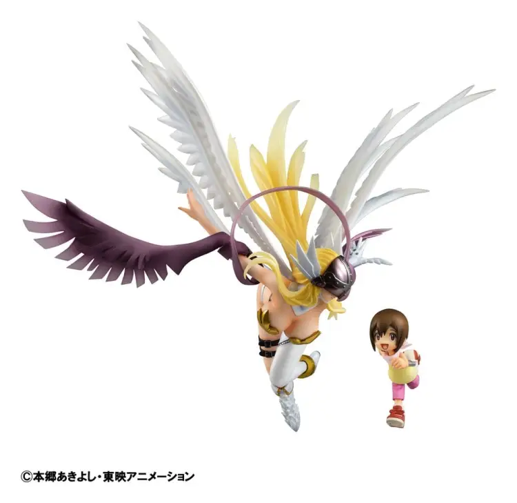 Megahouse - DIGIMON - Angewomon & Hikari Yagami - Statue G.E.M. 22cm