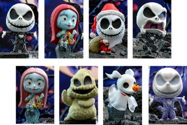 Yume - NIGHTMARE BEFORE CHRISTMAS - Assortiment 8 Fig. Cosbi 8cm