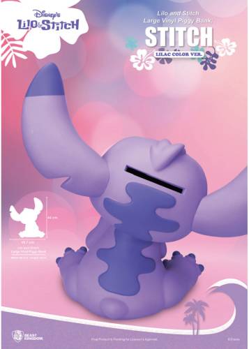 Beast Kingdom - LILO & STITCH - Stitch "Lilac Color" - Piggy Bank 44cm