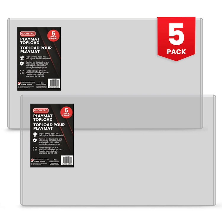 Evoretro - EVORETRO -  Topload Holder For Playmat 5pc