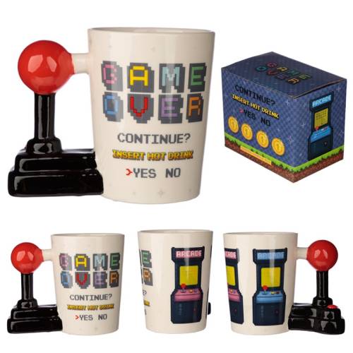 Puckator - GAME OVER - Joystick & Arcade - Mug with 3D Handle13,5oz