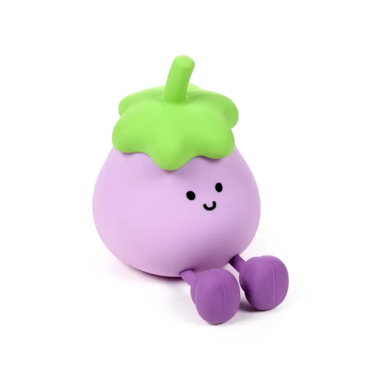 Puckator - KAWAII - Eggplant - Phone Holder & Rechargeable Lamp 5,1inch