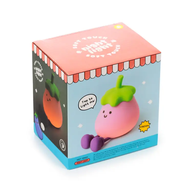 Puckator - KAWAII - Eggplant - Phone Holder & Rechargeable Lamp 5,1inch