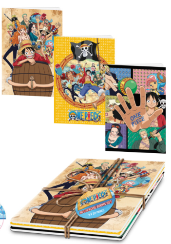 Pyramid - ONE PIECE - Set of 3 Excercice Book