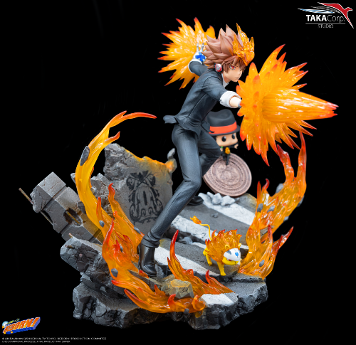 Taka Corp - REBORN - Tsuna, Reborn & Natsu - Statue 37cm
