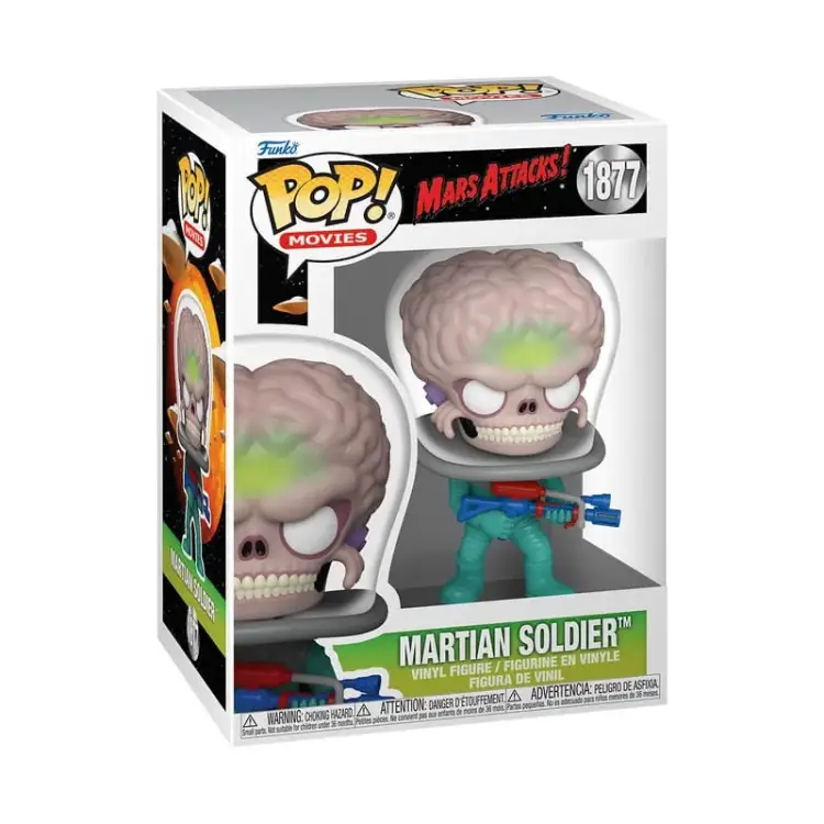 Funko POP! Mars Attacks - Alien Soldier with Atomic Ray Gun - #1877