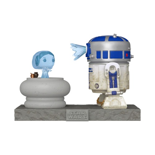 Funko - STAR WARS - POP Deluxe N° 766 - R2-D2 with Princess Leia Hologram