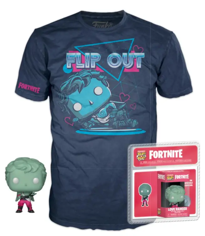 Funko Tees - FORTNITE - Boxed T-Shirt POP + Pocket POP - Love Ranger (L)