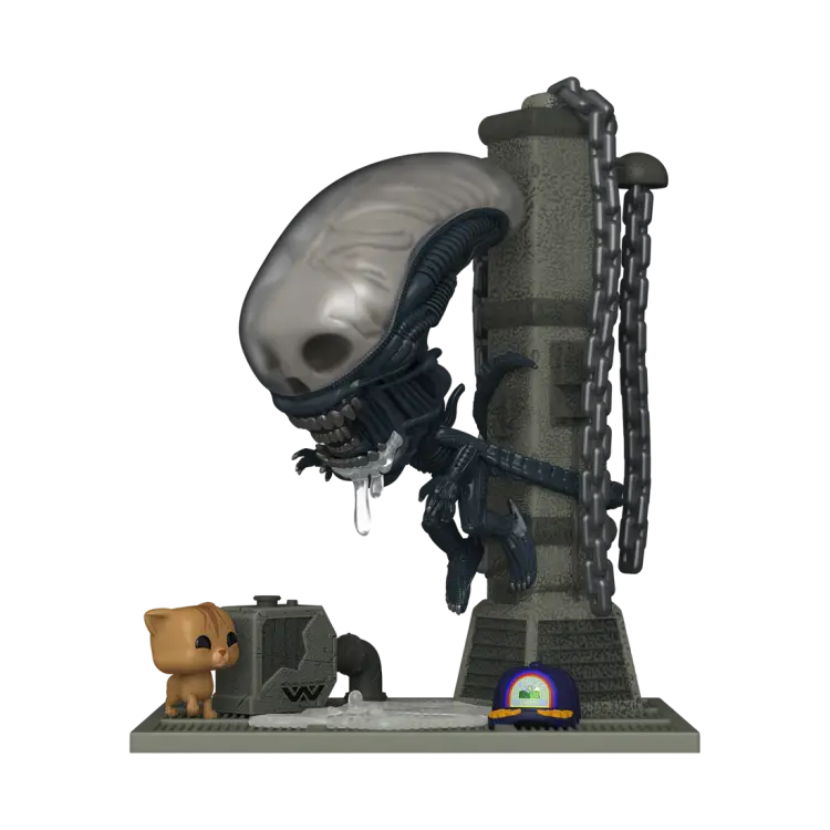 Funko - ALIEN - POP Deluxe N° 1936 - Xenomorph With Jonesy