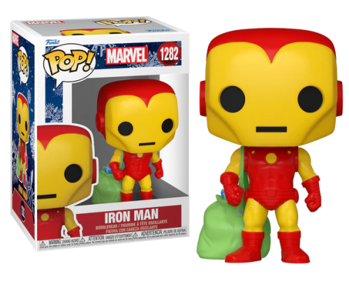 Funko - MARVEL HOLIDAY - POP N° 1282 - Iron Man with Bag