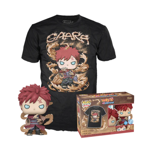 Funko Tees - NARUTO - POP N° XXX - Gaara (Glitter) + Tee (M)