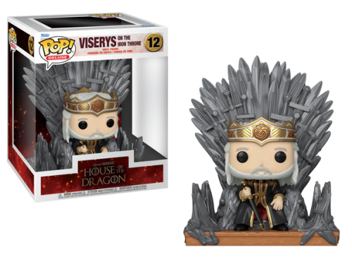 Funko - HOUSE OF THE DRAGONS - POP Deluxe N° 12 - Viserys on The Iron Throne